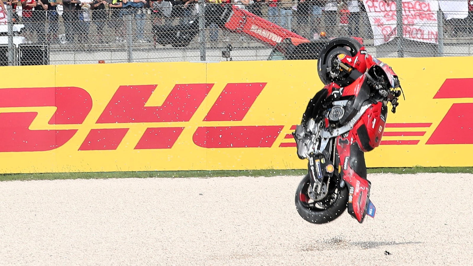 Francesco Bagnaia crash, Misano
